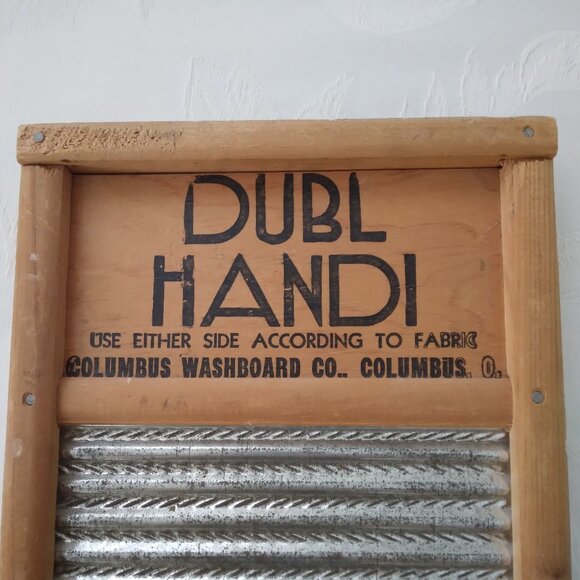 VINTAGE 1776-1976 DUBL HANDI BICENTENNIAL WASHBOARD COLUMBUS WASHBOARD CO. - Picture 3 of 4